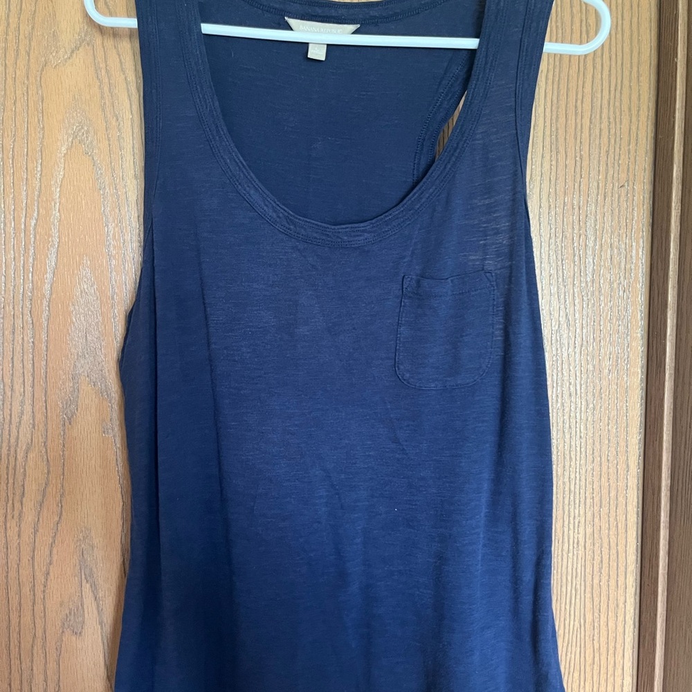 Banana Republic Blue Sleeveless Tank Top